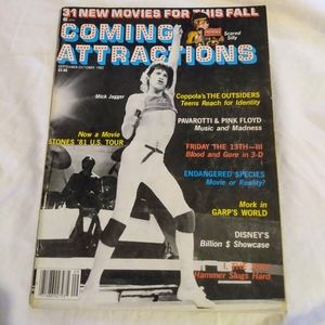 Coming Attractions  Mick Jagget 1982 Vol 1 Issue 2 Magazine